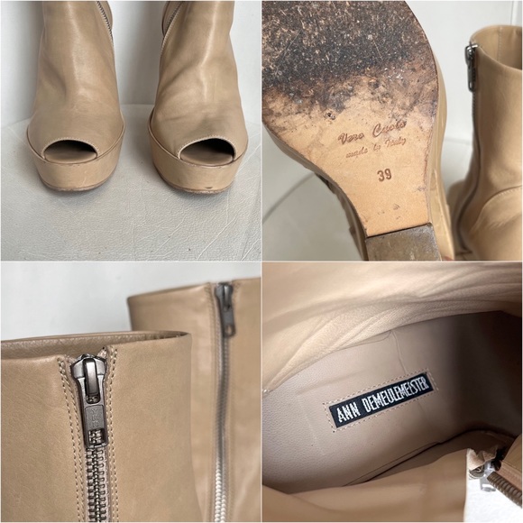 (˵༎ຶ 0 ༎ຶ˵) SOLD DEPOP
Ann Demeulemeester Peep Toe Platform Ankle Boots - Picture 13 of 17